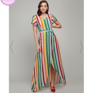 ModCloth rainbow dress, new with tags medium